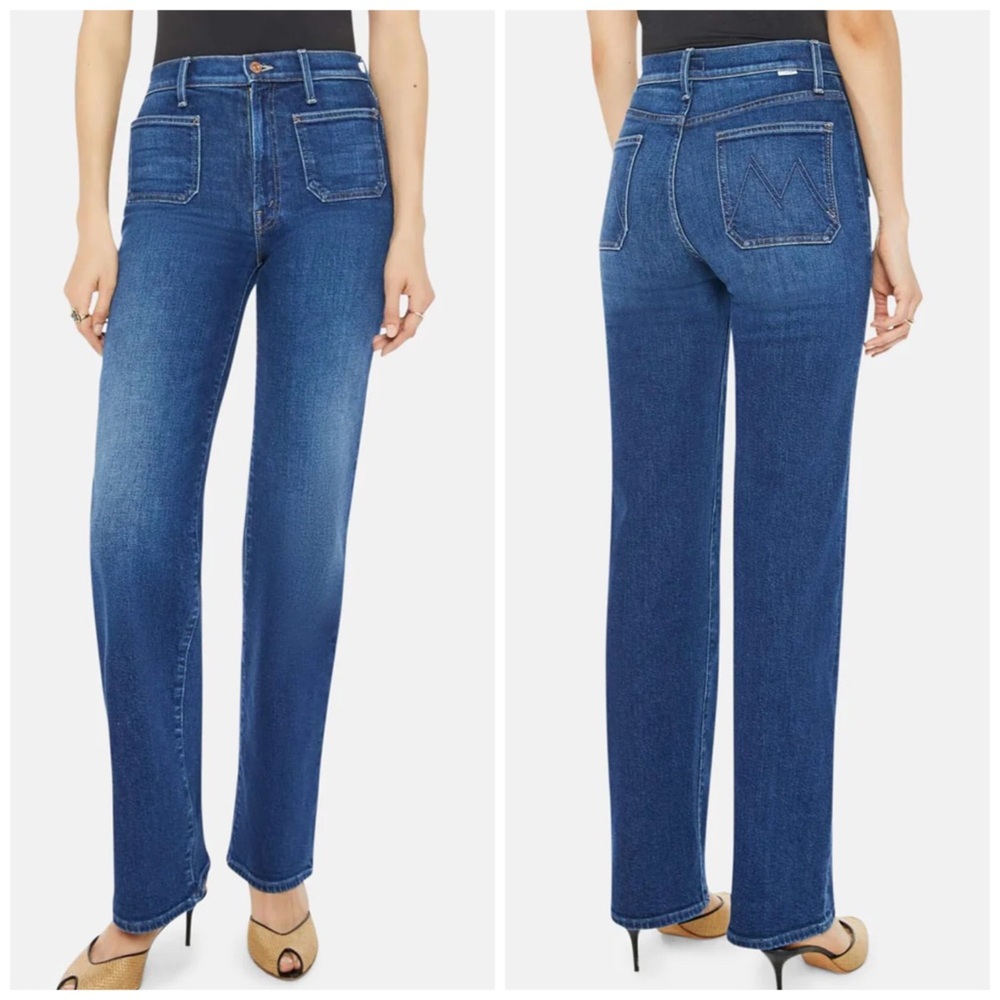 MOTHER Patch Pocket Straight Leg Jeans